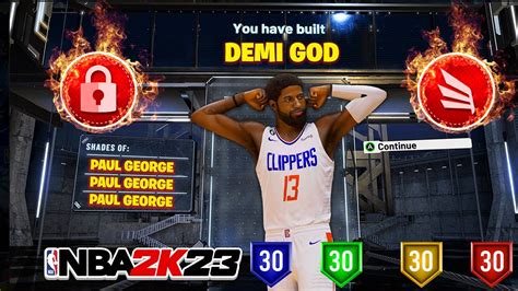 Best PAUL GEORGE 2 Way Inside Out Scorer Build DEMI GOD 2k23 YouTube