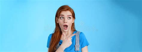 Surprised Speechless Ginger Girl React Shocked Interested Awesome Copy