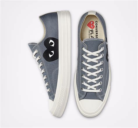 Converse Black Heart Grey Low Top Comme Des GarÇons Melbourne