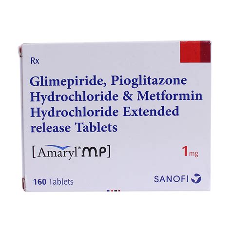 Amaryl MP 1 Mg Tablet 20 S Price Uses Side Effects Composition