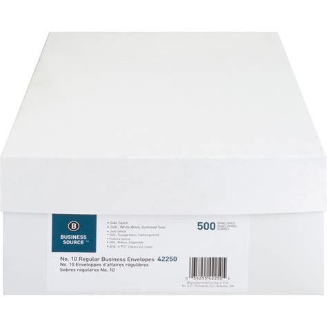 business source regular business envelopes commercial