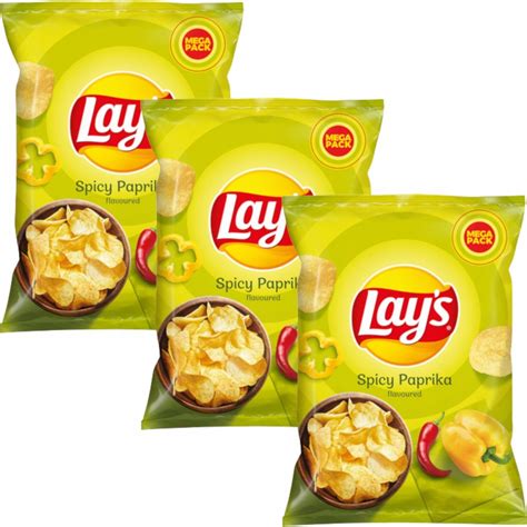 Lay S Lays Spicy Paprika Chipsy Ostre 3x 215g 12638433942 Oficjalne