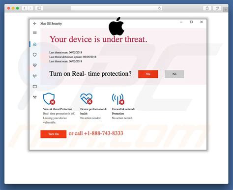 POP UP Arnaque MacOS Security Mac Étapes de suppression et