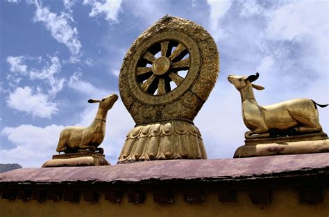 What The Dharmachakra Or Dharma Wheel Represents To Buddhists With