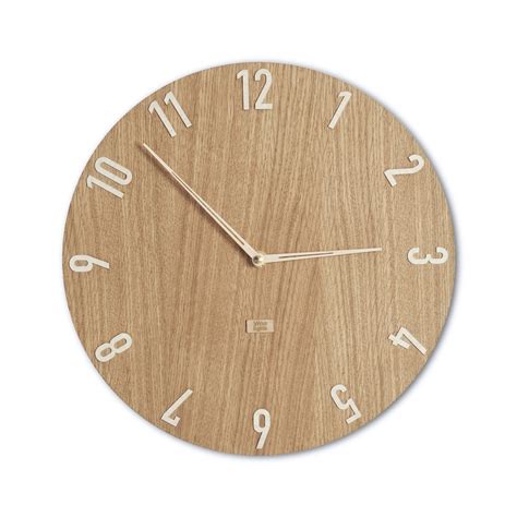 Minimalist Clock, Modern Clock Design, Wood Clock, Wall Clock, Oak Clock Face, Silent Clock ...