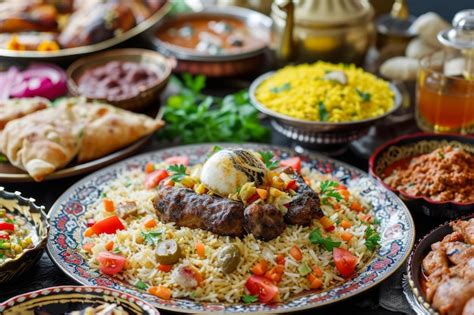 Premium Photo Traditional Arabian Food Ramadan Tasty Traditional Arabic