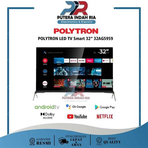 Jual POLYTRON Smart Android LED TV Digital 32 Inch PLD32AG5959