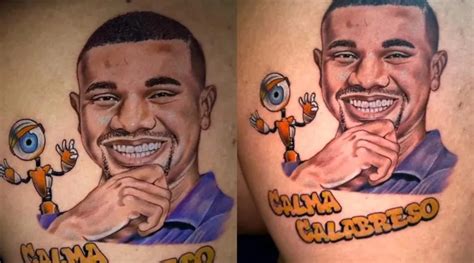 F Homenageia Davi Brito Do Bbb Tatuagem Realista