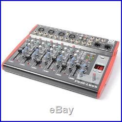 6 Kanal Kompakt Dj Pa Recording Mischpult Eq Studio Mixer Usb Dsp