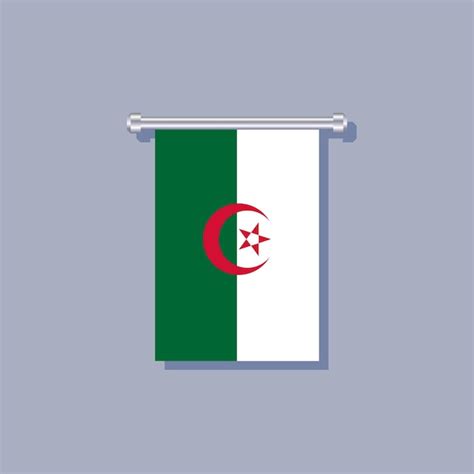 Premium Vector Illustration Of Algeria Flag Template