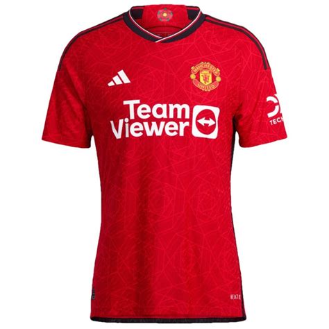 Official Adidas Manchester United Authentic Home Shirt 2023 24