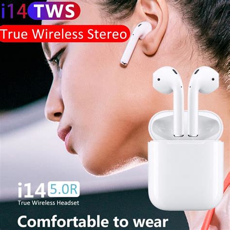 Orijinal I14 Tws Mini Airpods Bluetooth Kablosuz Kulaklıklar Apple Air Pod Ları Için Dokunmatik