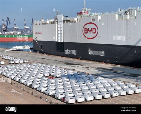 Yantai China January The Byd Explorer No Car Carrier