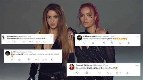 Shakira Y Karol G Desatan Reacciones En Redes Por Su Video De Tqg El