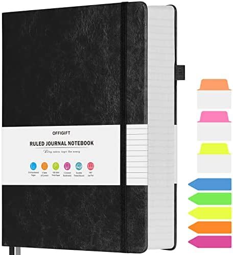 NIRMIRO A5 Notebook Hardback Leather Journal Notebook Notepad With 320