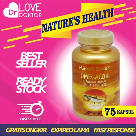 Jual NATURE S NATURES NATURE HEALTH OMEGACOR IKAN OMEGA 3 SALMON FISH