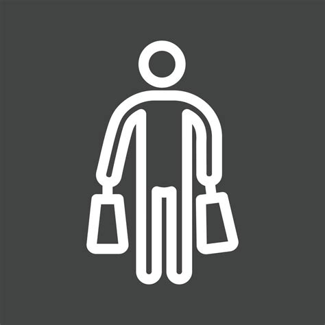 Shopping Line Inverted Icon Vector Art At Vecteezy