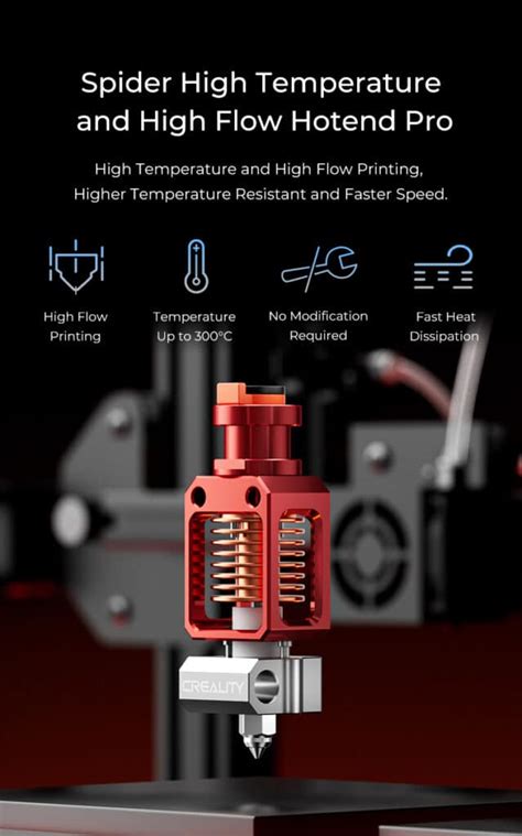 Creality Spider High Temperature And High Flow Hotend Pro Dc D Printers