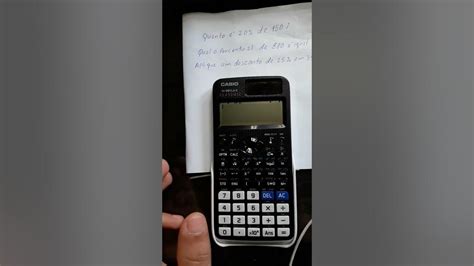 Como Calcular Porcentagem Na Calculadora Científica Youtube