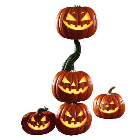 Set Of Jack O Lanterns Halloween Pumpkins Jack O Lantern Pumpkin