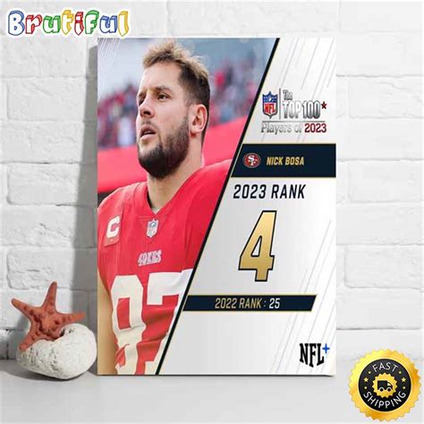 Nfl The Top Players Of San Francisco Ers Nick Bosa Poster