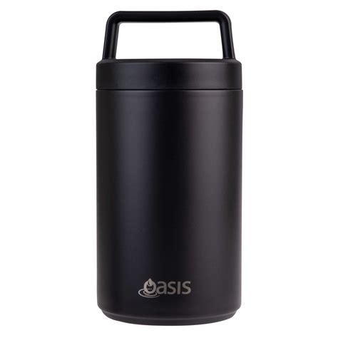 Double Wall Insulated Food Flask 700ml Matte Black Soko And Soko And Co