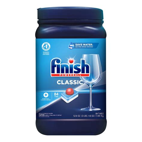 Finish Classic Powerball Dishwasher Tablets Ct Deep Clean Rinse