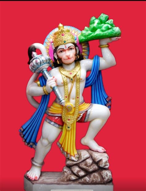 Marble Veer Hanuman Ji Moorti For Worship Size 12 Inch To 48 Inch At