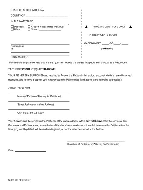 Civil Summons Form Fill In The Blank Fill Out And Sign Online Dochub