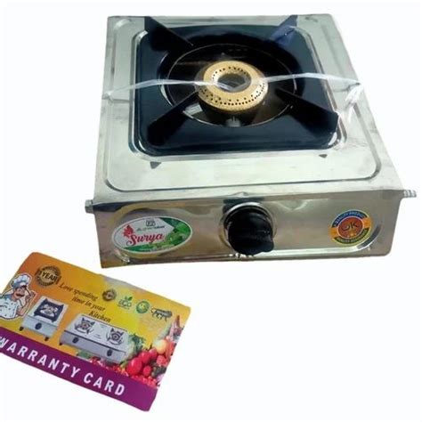 Surya Single Burner LPG Stove Stainless Steel At 210 In New Delhi