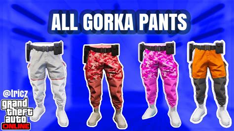 How To Get All Colored Gorka Joggers Invisible Torso Gun Belt After