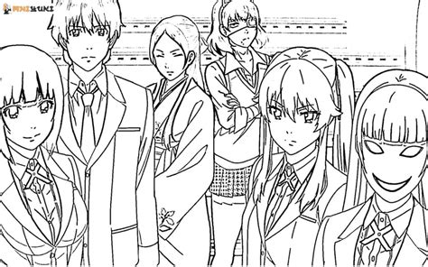 Kakegurui Coloring Sheets