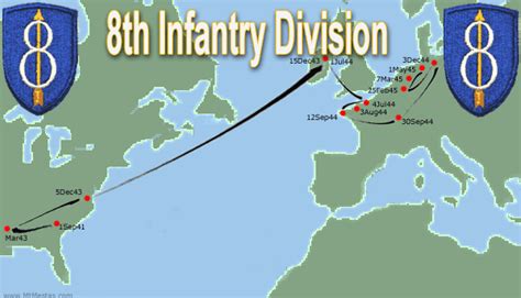 8th Infantry Division in World War II Research CD Set