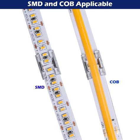 High Density COB LED Strip Connector For IP20 8mm 10mm 2pin 3pin 4pin