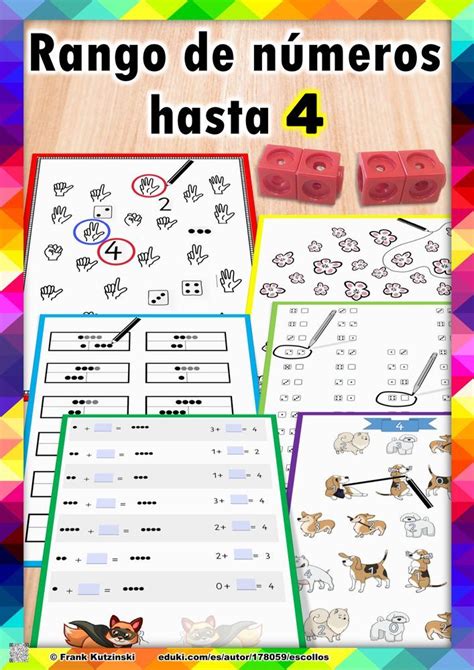 Rango De Números Hasta 4 Material De La Siguiente Asignatura Matemáticas Matematicas Hojas