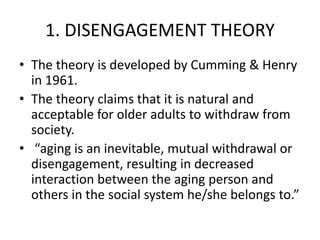 Social And Psychologialtheory Of Aging PPT