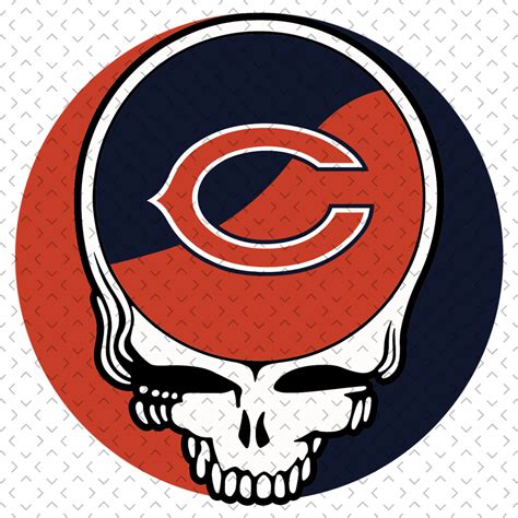 Chicago Bears Skull Svg Nfl Svg Football Svg File Footbal Inspire