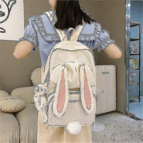 Mignon Lapin Jeune Fille École Sac À Dos Femelle Grande Capacité Kawaii