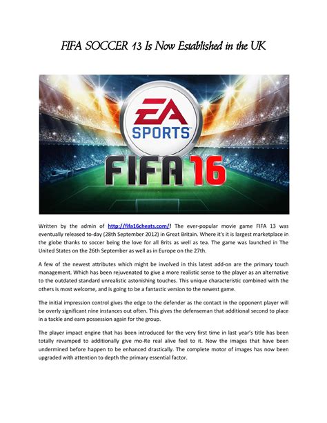 Fifa 16 coin generator by uzilizard - Issuu