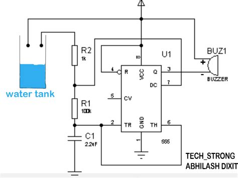 Water Level Alarm Using Timer