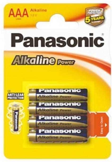 40 pièces 10 blisters de 4 pièces Panasonic Alkaline Power LR03