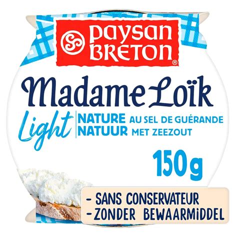 Le Fromage Fouett Madame Lo K Light Nature Au Sel De Gu Rande G