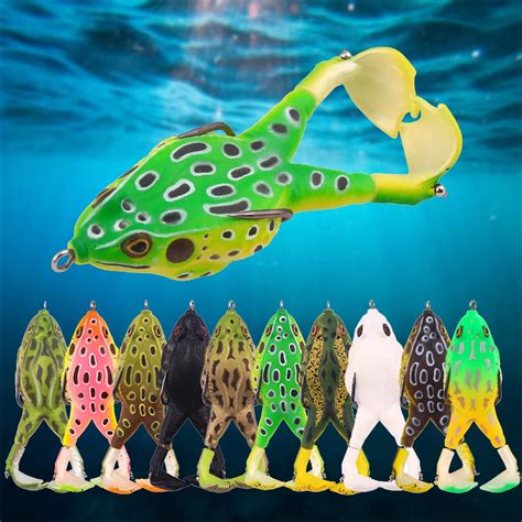 Focarp Frog Type Topwater Lure Silicone Thunder Frog Fishing Cm