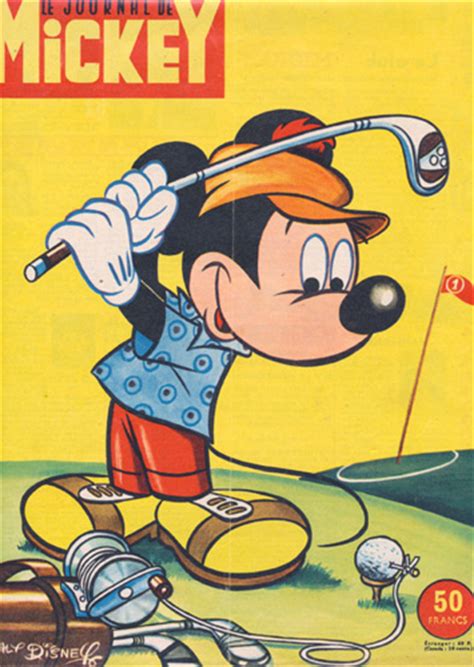 Vintage Disney Prints With A Golf Theme