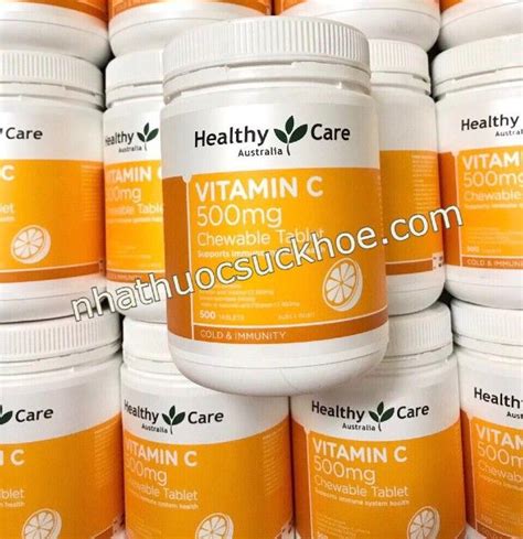 Vi N Nhai Healthy Care Vitamin C Mg C A C Ch Nh H Ng Vi N