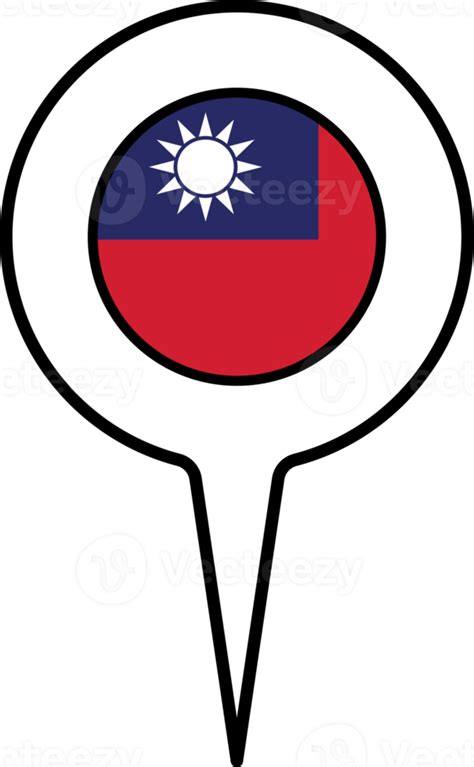 Taiwan Flag Map Pointer Icon Png