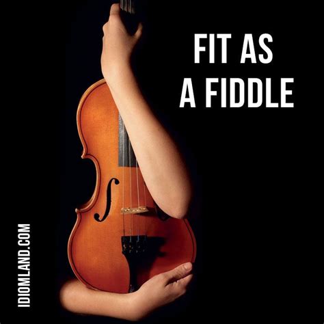 Idiom Fit As A Fiddle Idioms English Men Learn English