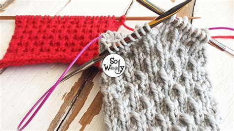 How To Knit The Slipped Honeycomb Stitch In The Round