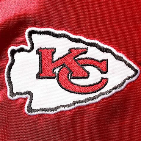 Satin Full-Snap Team 2.0 Kansas City Chiefs Red and Gold Jacket ...