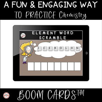 Periodic Table Of Elements First 20 Elements Word Scramble Boom Cards